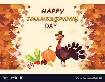 Happy thanksgiving day greeting vector image