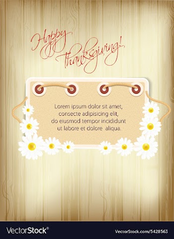 Happy thanksgiving day with doodle frame vector image