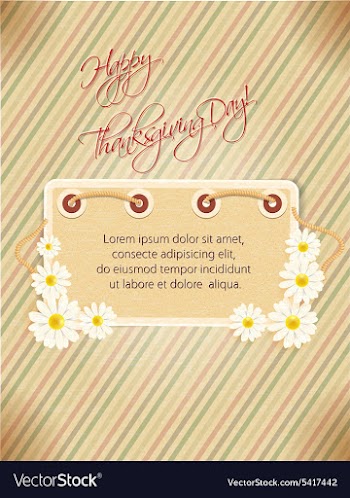 Happy thanksgiving day with sticker vector image