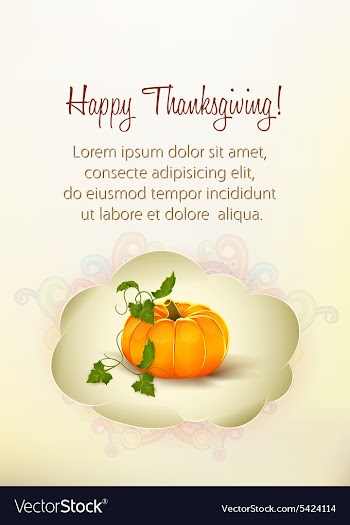 Happy thanksgiving day with sticker vector image