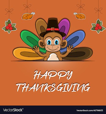 happy thanksgiving greeting card poster or flyer