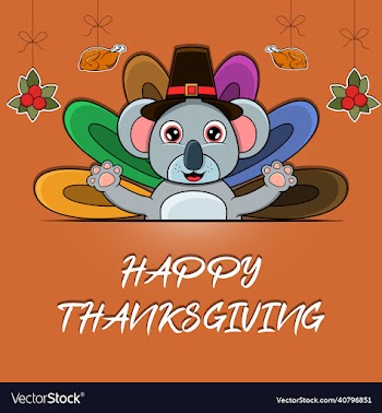 happy thanksgiving greeting card poster or flyer