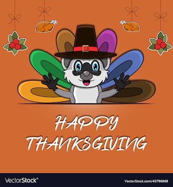 happy thanksgiving greeting card poster or flyer