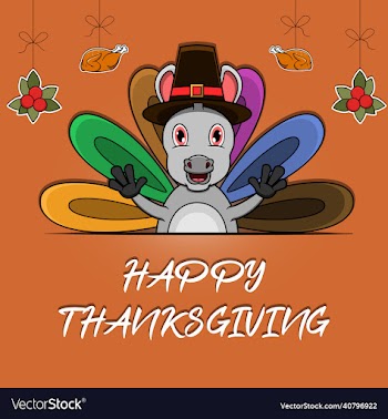 happy thanksgiving greeting card poster or flyer