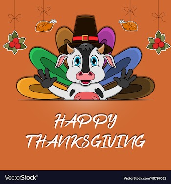 happy thanksgiving greeting card poster or flyer