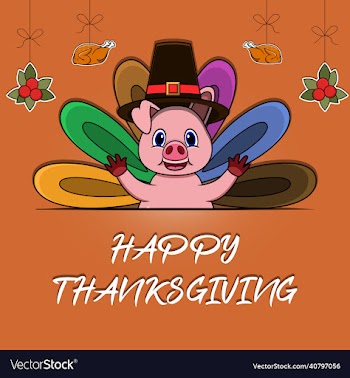 happy thanksgiving greeting card poster or flyer