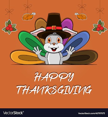 happy thanksgiving greeting card poster or flyer