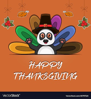 happy thanksgiving greeting card poster or flyer