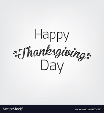 Happy thanksgiving lettering vector image