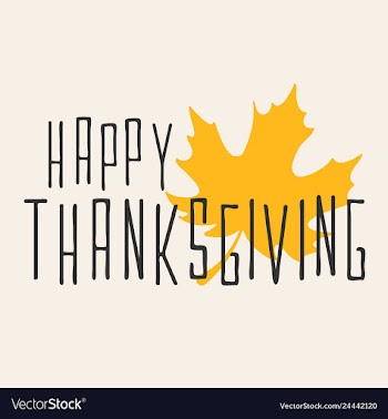Happy thanksgiving logo vector image