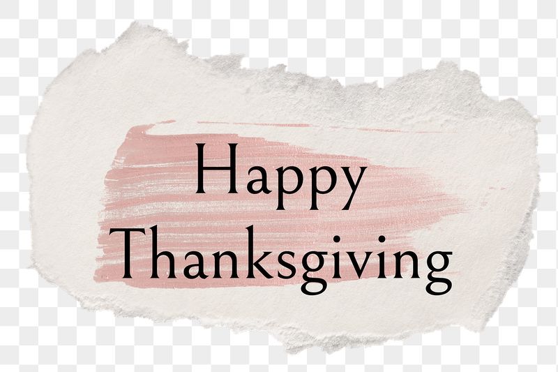 Happy Thanksgiving png word sticker | Free PNG - rawpixel