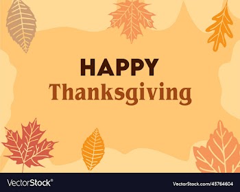 happy thanksgiving with leaf