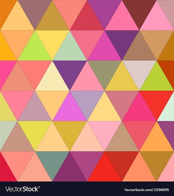 Happy triangle mosaic background design vector image