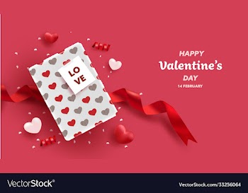 happy valentine day background or banner