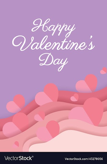 happy valentine day card or wedding card design