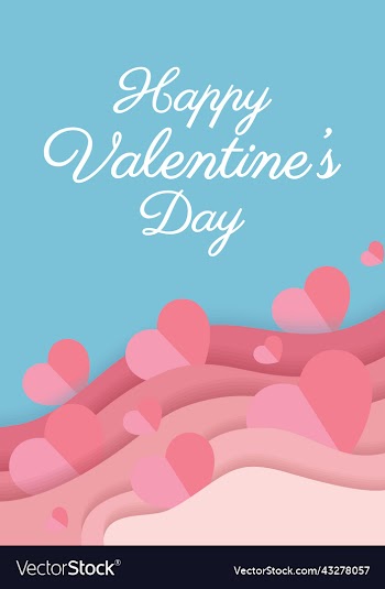 happy valentine day card or wedding card design