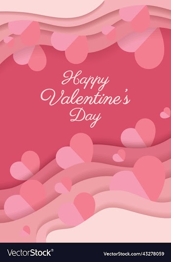 happy valentine day card or wedding card design