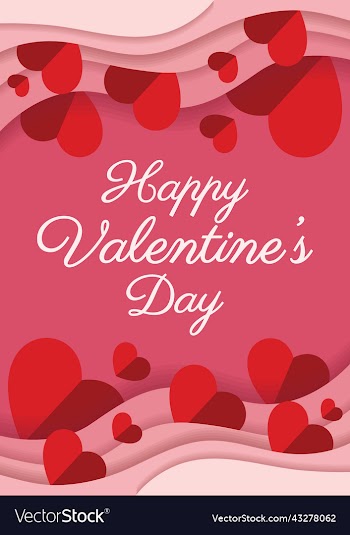 happy valentine day card or wedding card design