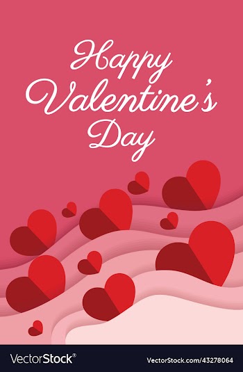 happy valentine day card or wedding card design