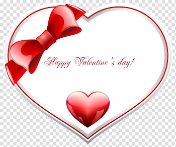Happy Valentine's Day illustration, Valentine's Day Heart , Red and White Happy Valentine's Day Heart transparent background PNG clipart
