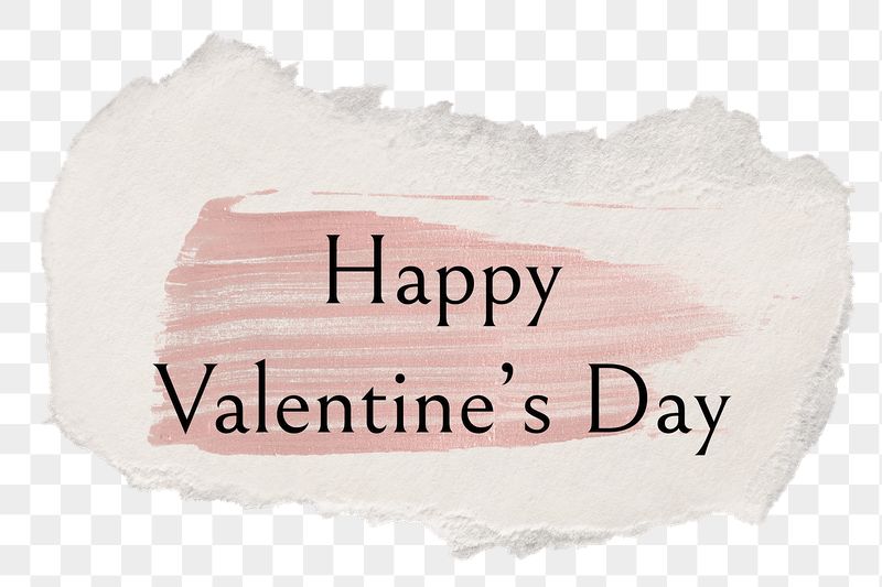 Happy valentine's day png word | Free PNG - rawpixel