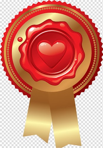 Happy Valentine Set , red and brown ribbon transparent background PNG clipart