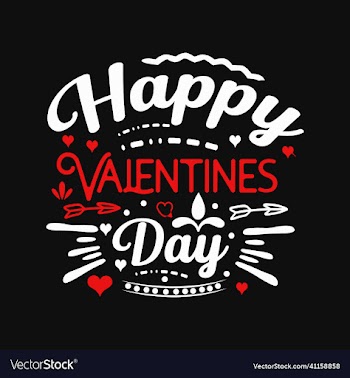 happy valentines day beautiful typography design