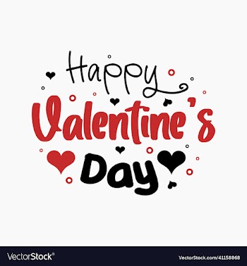 happy valentines day beautiful typography design