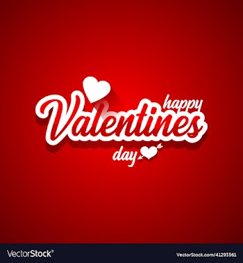 happy valentines day calligraphy lettering design