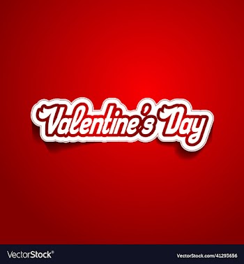 happy valentines day calligraphy lettering design