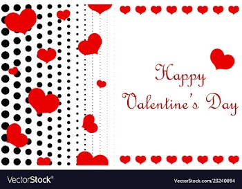 Happy valentines day card design vector image