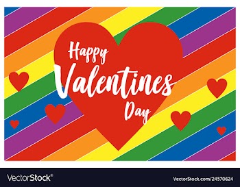Happy valentines day card love design banner des vector image