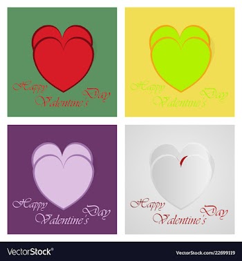 Happy valentines day greeting card beautiful love vector image