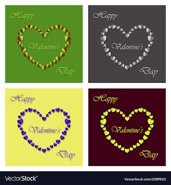 Happy valentines day greeting card beautiful love vector image