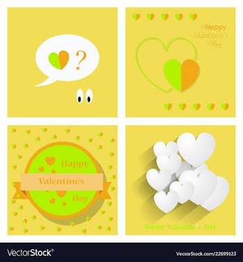Happy valentines day greeting card beautiful love vector image