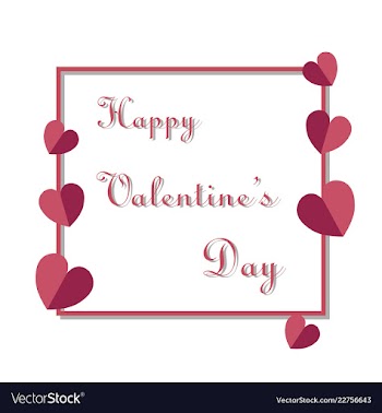 Happy valentines day greeting card beautiful love vector image