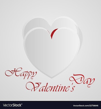 Happy valentines day greeting card beautiful love vector image