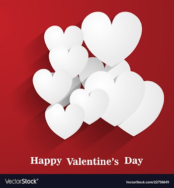 Happy valentines day greeting card beautiful love vector image