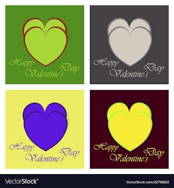 Happy valentines day greeting card beautiful love vector image