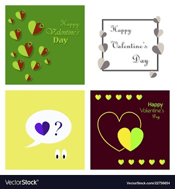 Happy valentines day greeting card beautiful love vector image