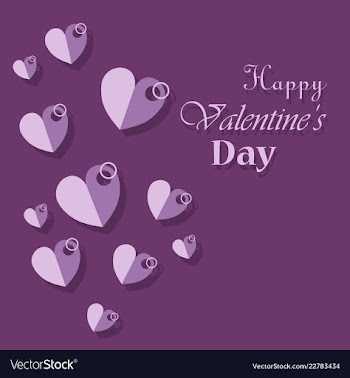 Happy valentines day greeting card beautiful love vector image
