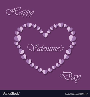 Happy valentines day greeting card beautiful love vector image