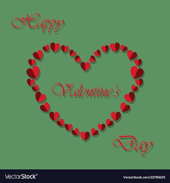 Happy valentines day greeting card beautiful love vector image