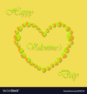 Happy valentines day greeting card beautiful love vector image