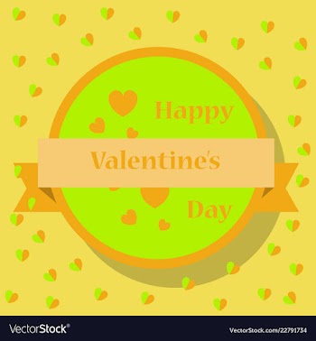 Happy valentines day greeting card beautiful love vector image