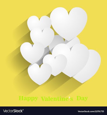 Happy valentines day greeting card beautiful love vector image