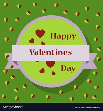 Happy valentines day greeting card beautiful love vector image