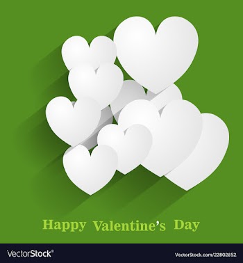 Happy valentines day greeting card beautiful love vector image