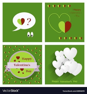 Happy valentines day greeting card beautiful love vector image