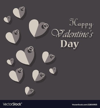 Happy valentines day greeting card beautiful love vector image